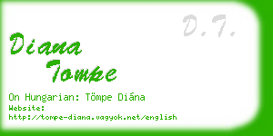 diana tompe business card